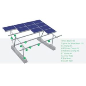 PV Mounting System For Ground designing