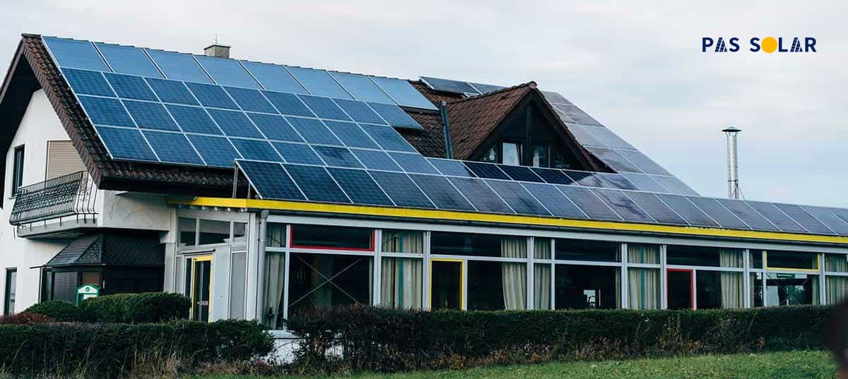 Home energy supply with solar panels